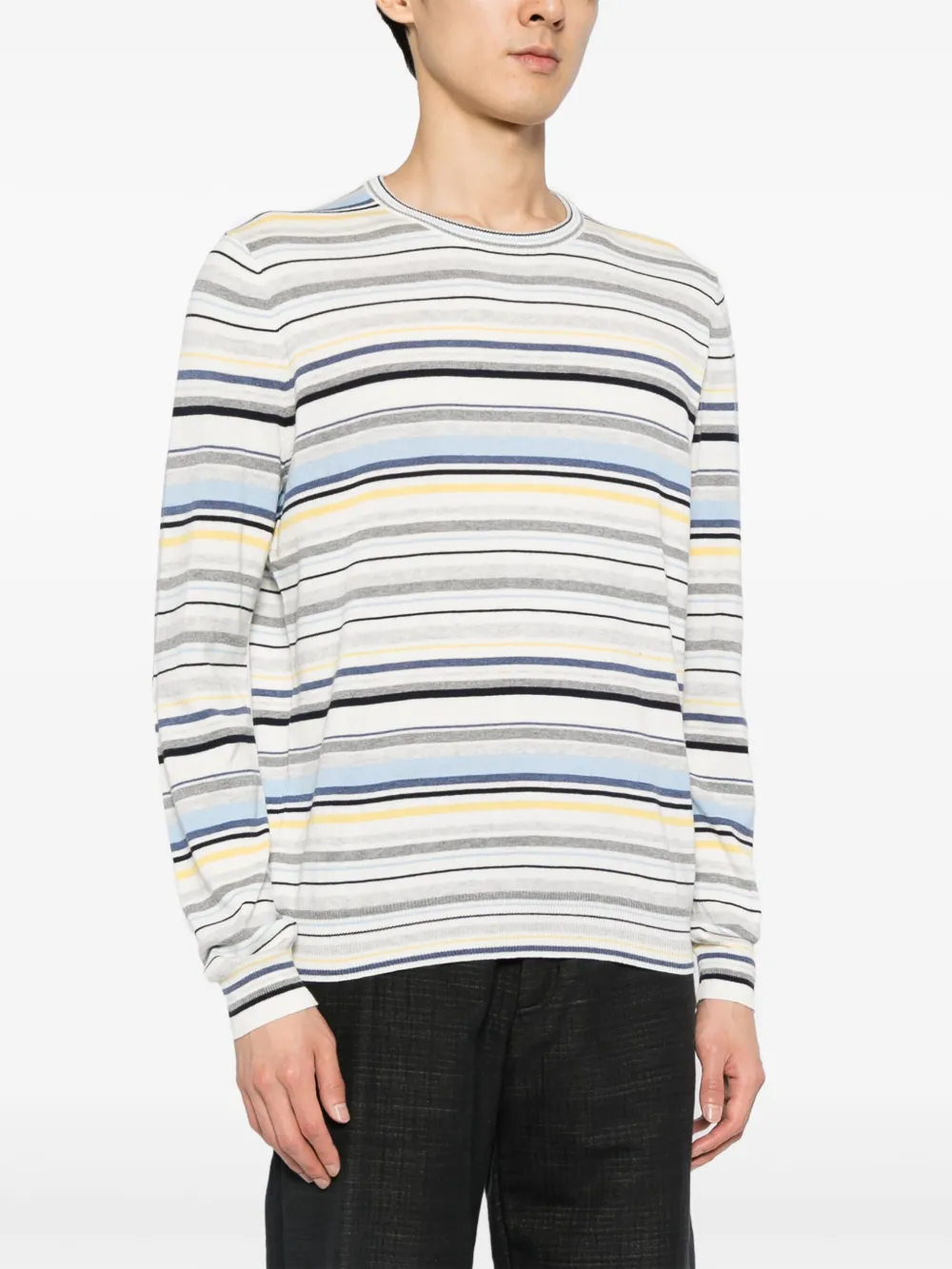 Shop Private Stock The Philippe Striped Jumper In Multicolour