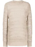 Private Stock The Horatio open-knit jumper - Neutrals