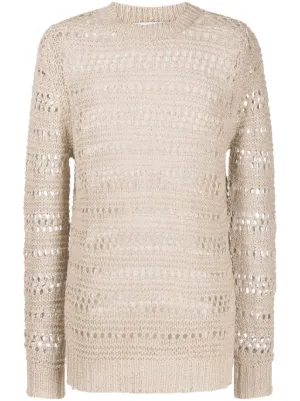 Open knit jumper outlet