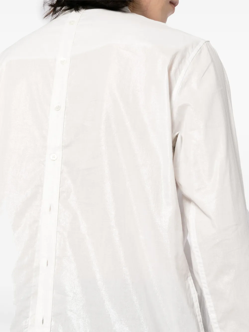 Shop Private Stock Patton Cotton Shirt In White