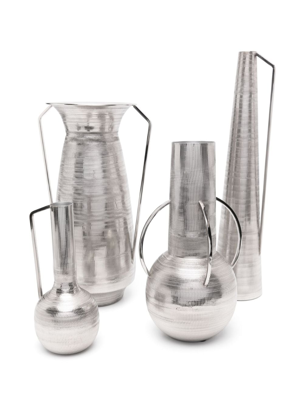 POLSPOTTEN x Browns Roman metal vases (set of four) - Zilver