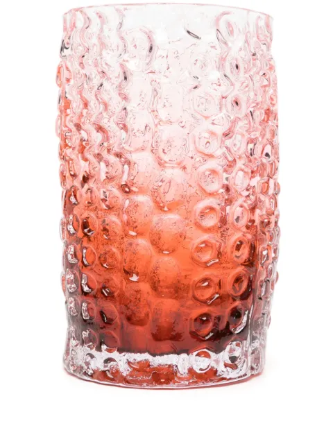 POLSPOTTEN Relief glass vase (16cm x 30cm)
