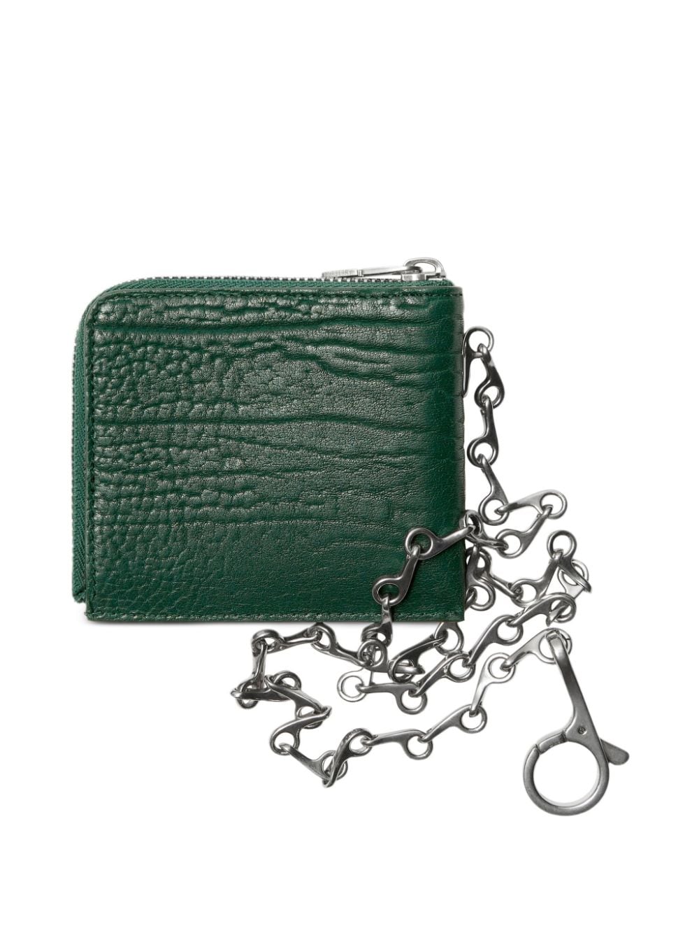 Shop Burberry Equestrian Knight Leather Wallet In Green