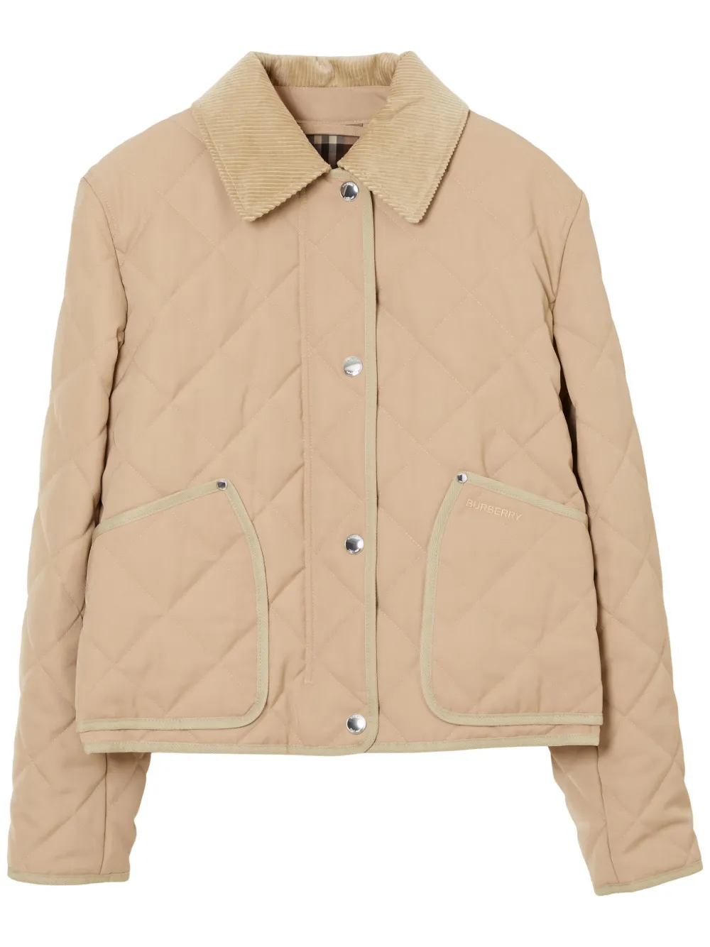 Burberry Jack met puntkraag Beige