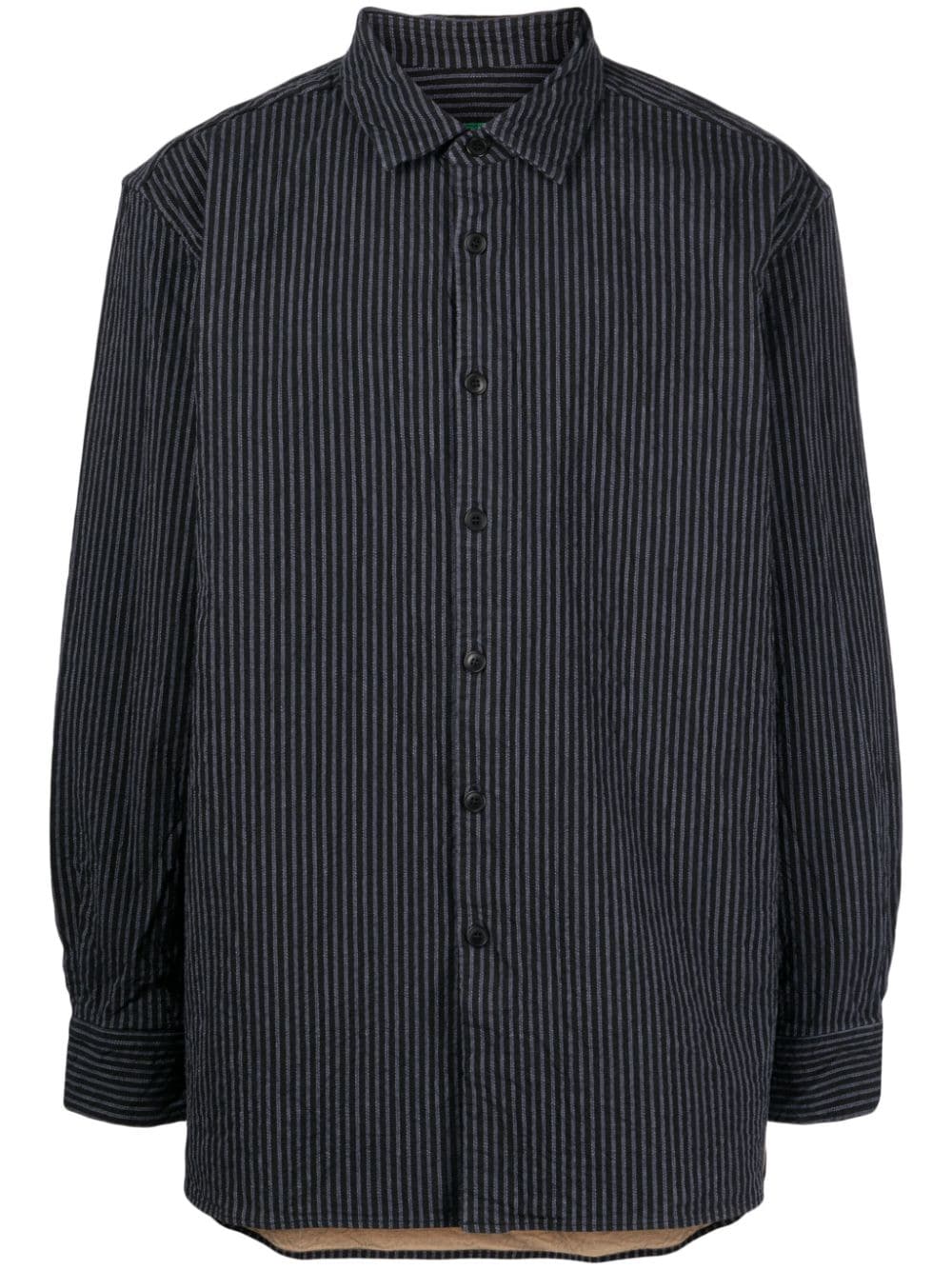 CASEY CASEY STRIPED-PATTERN BUTTON-DOWN SHIRT