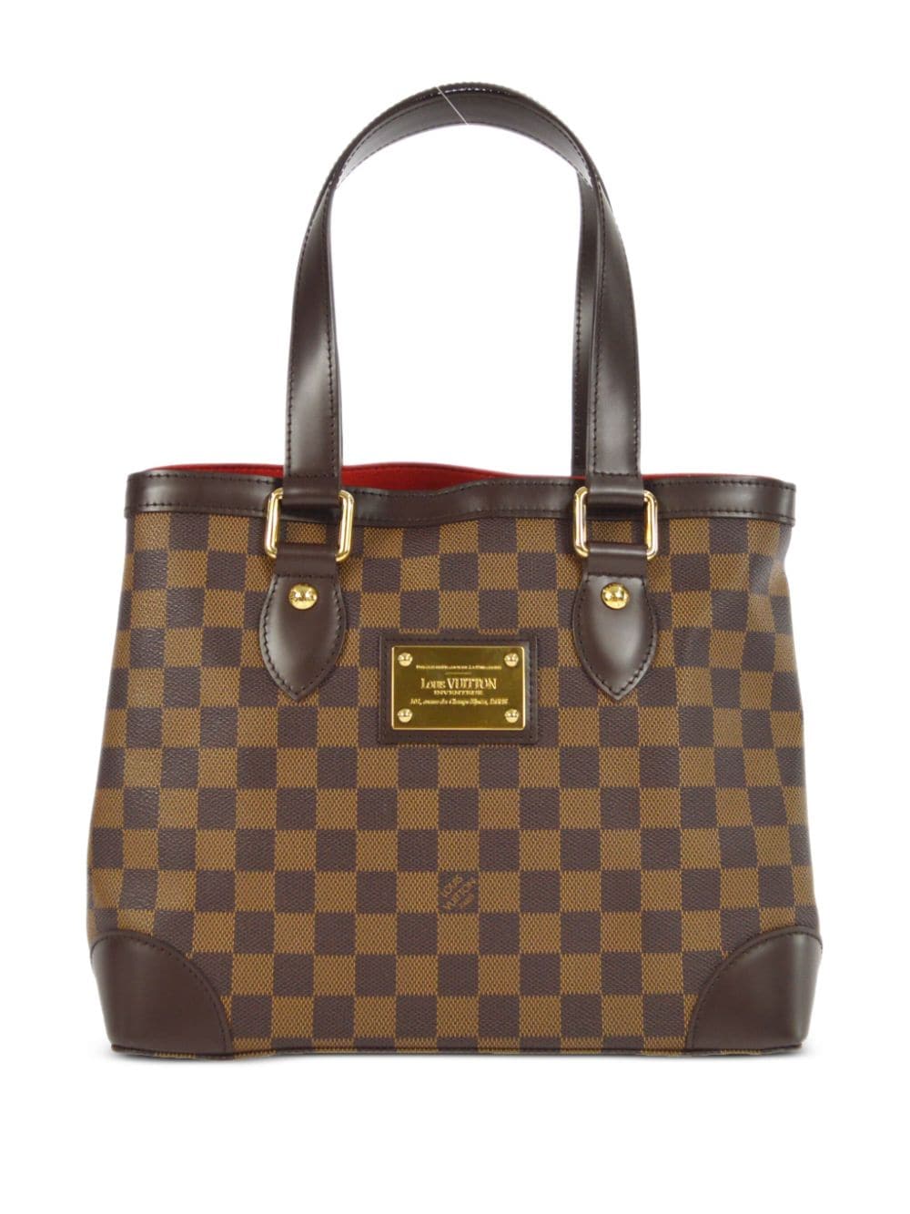 Pre-owned Louis Vuitton 2008  Hampstead Pm Tote Bag In Brown