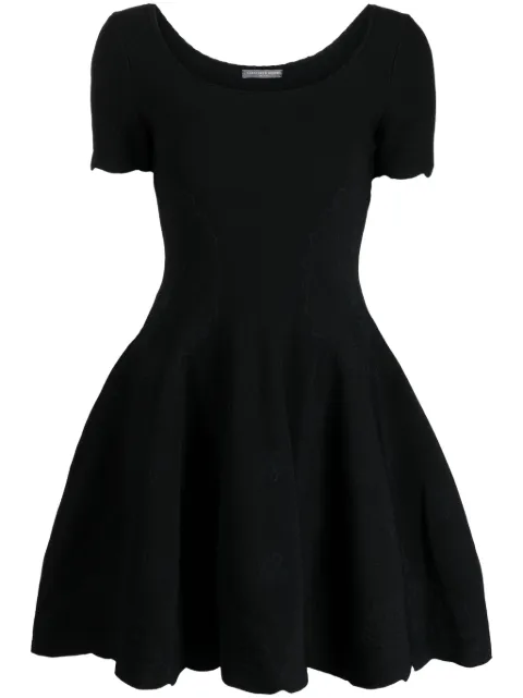 Alexander McQueen Pre-Owned 2010s short-sleeve flared minidress
