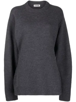 Jil Sander リブニット Vネックセーター | グレー | FARFETCH JP
