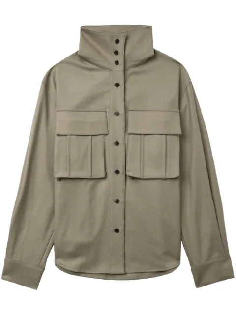 LVIR stand-up collar wool shirt