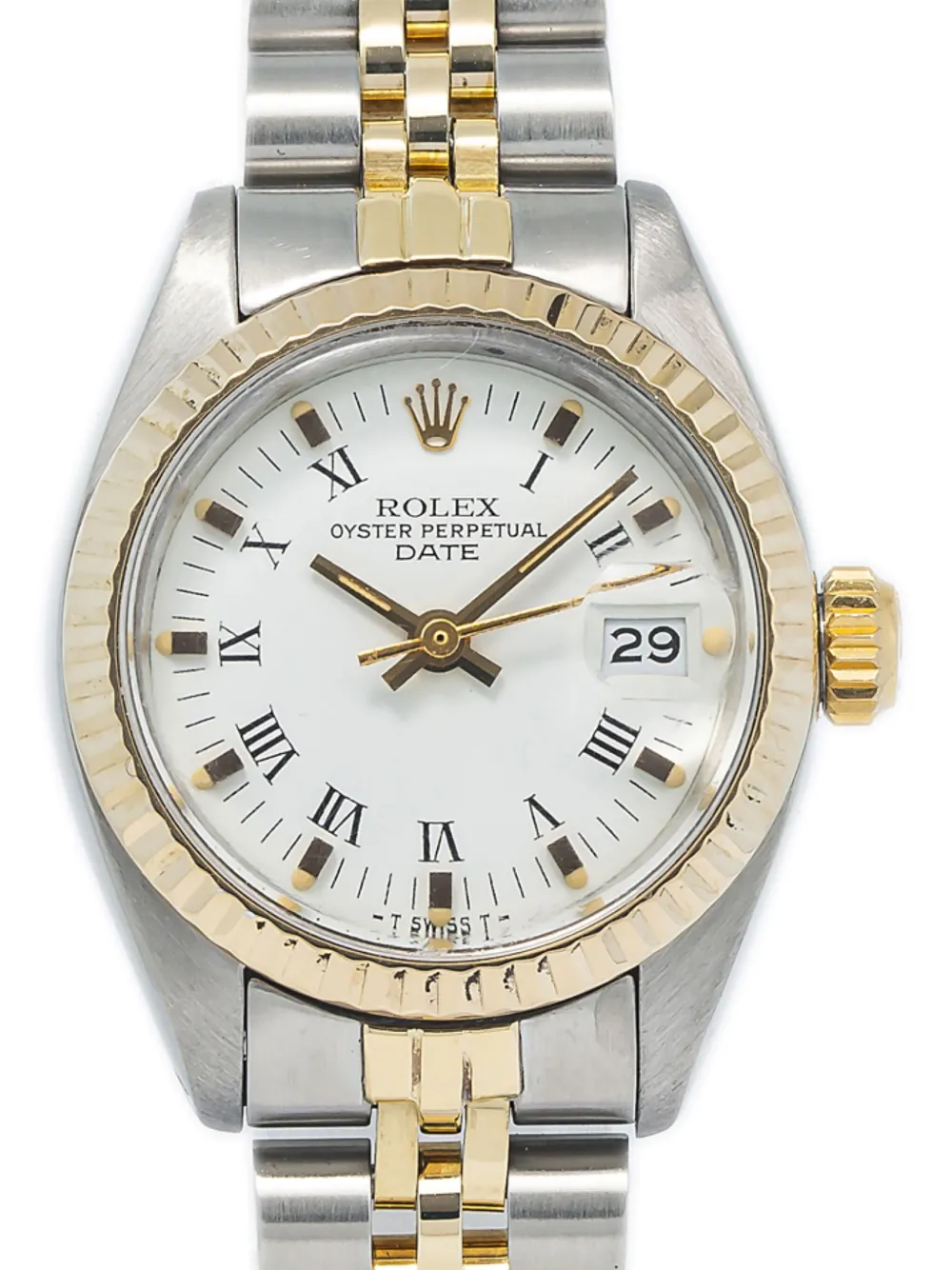 Rolex Pre-owned Oyster Perpetual Date horloge - Wit
