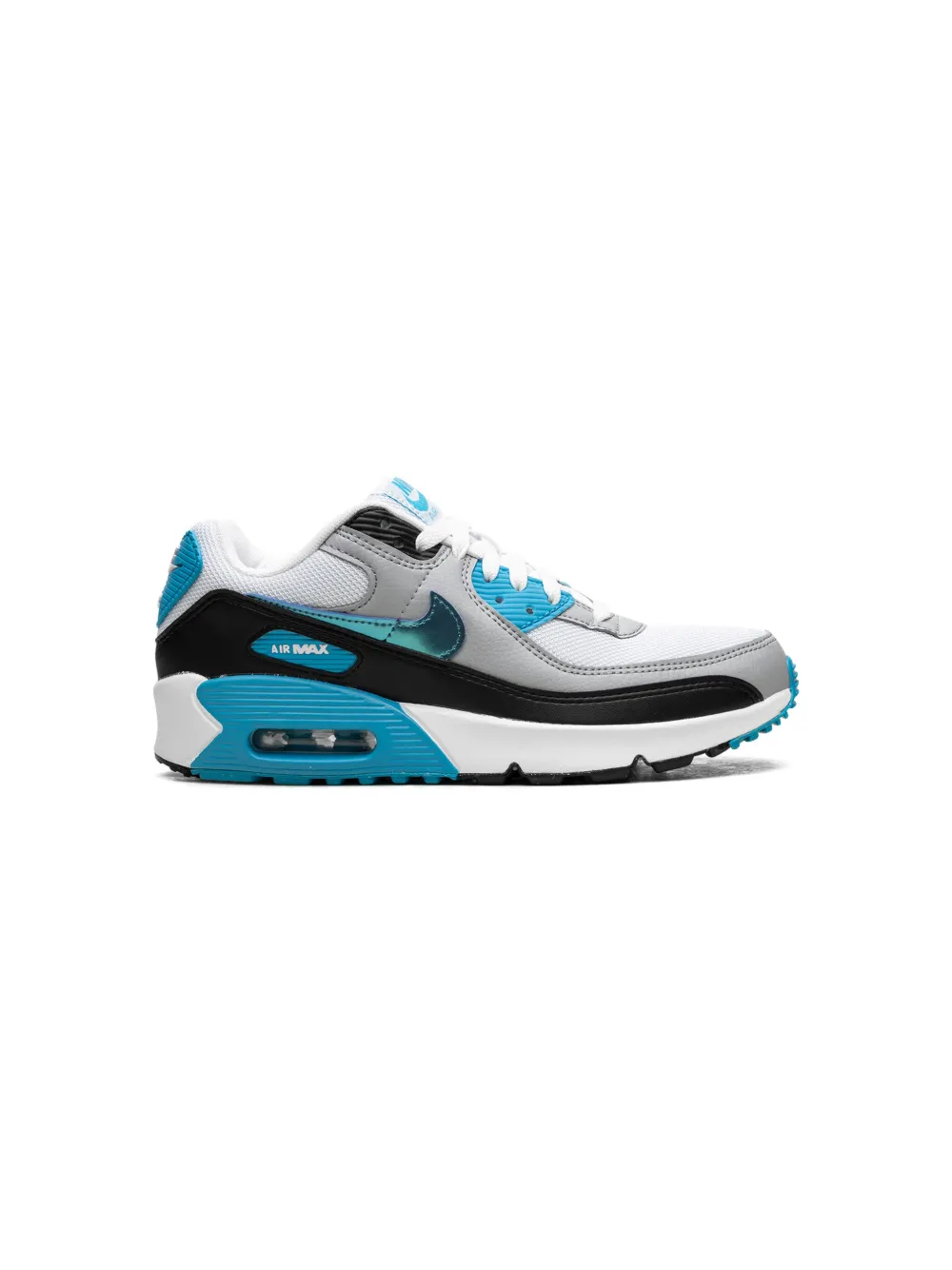 Shop Nike Air Max 90 "blue Lightning/metallic" Sneakers In White