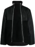 GmbH Jahan logo-plaque funnel-neck jacket - Black