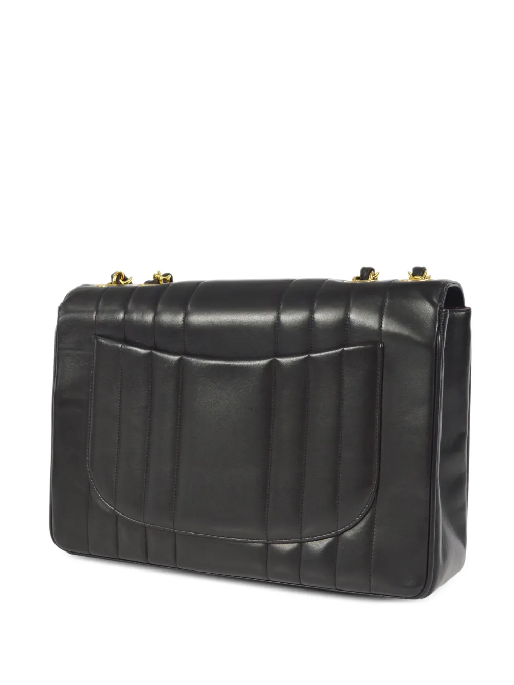 CHANEL Pre-Owned 1995 pre-owned Mademoiselle Jumbo schoudertas - Zwart