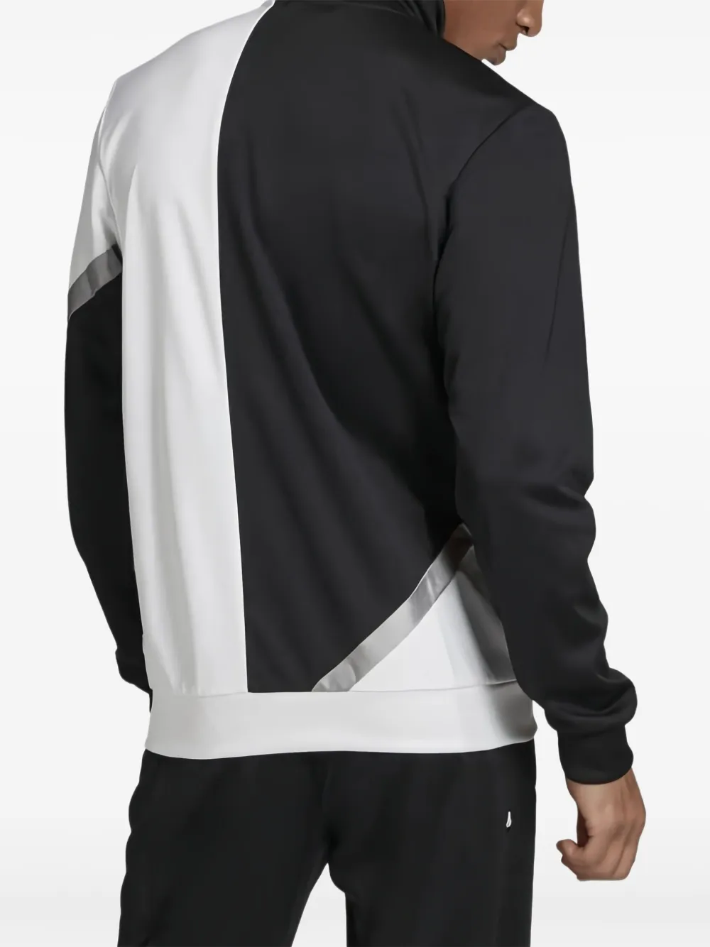 adidas diagonal-panel track jacket Wit