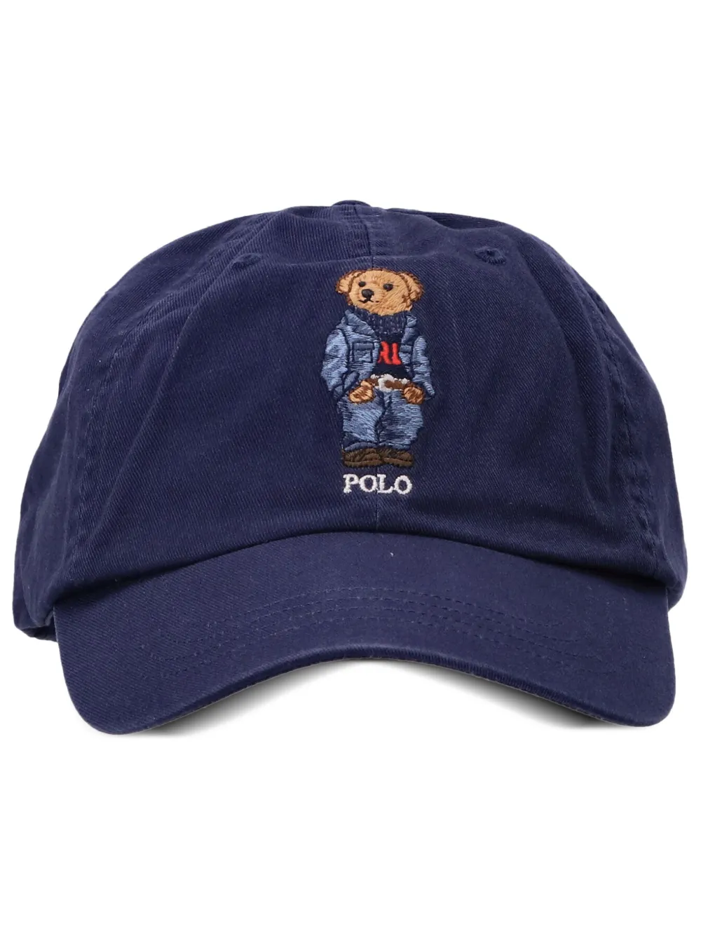 Polo Ralph Lauren Polo Bear-embroidered Cotton Baseball Cap In Blue