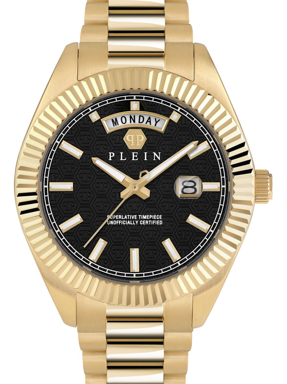 Philipp Plein Date Superlative 42mm horloge - Zwart