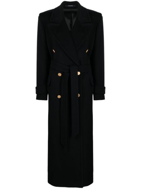 Tagliatore double-breasted cashmere coat Women