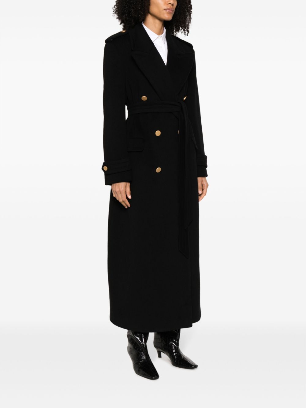 Tagliatore double-breasted cashmere coat Women