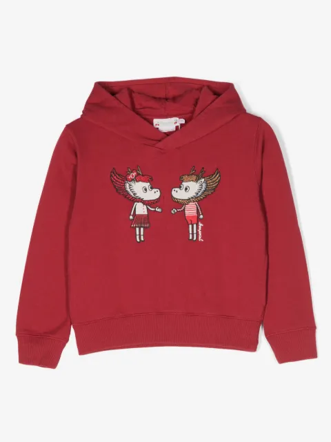 Bonpoint embroidered cotton hoodie