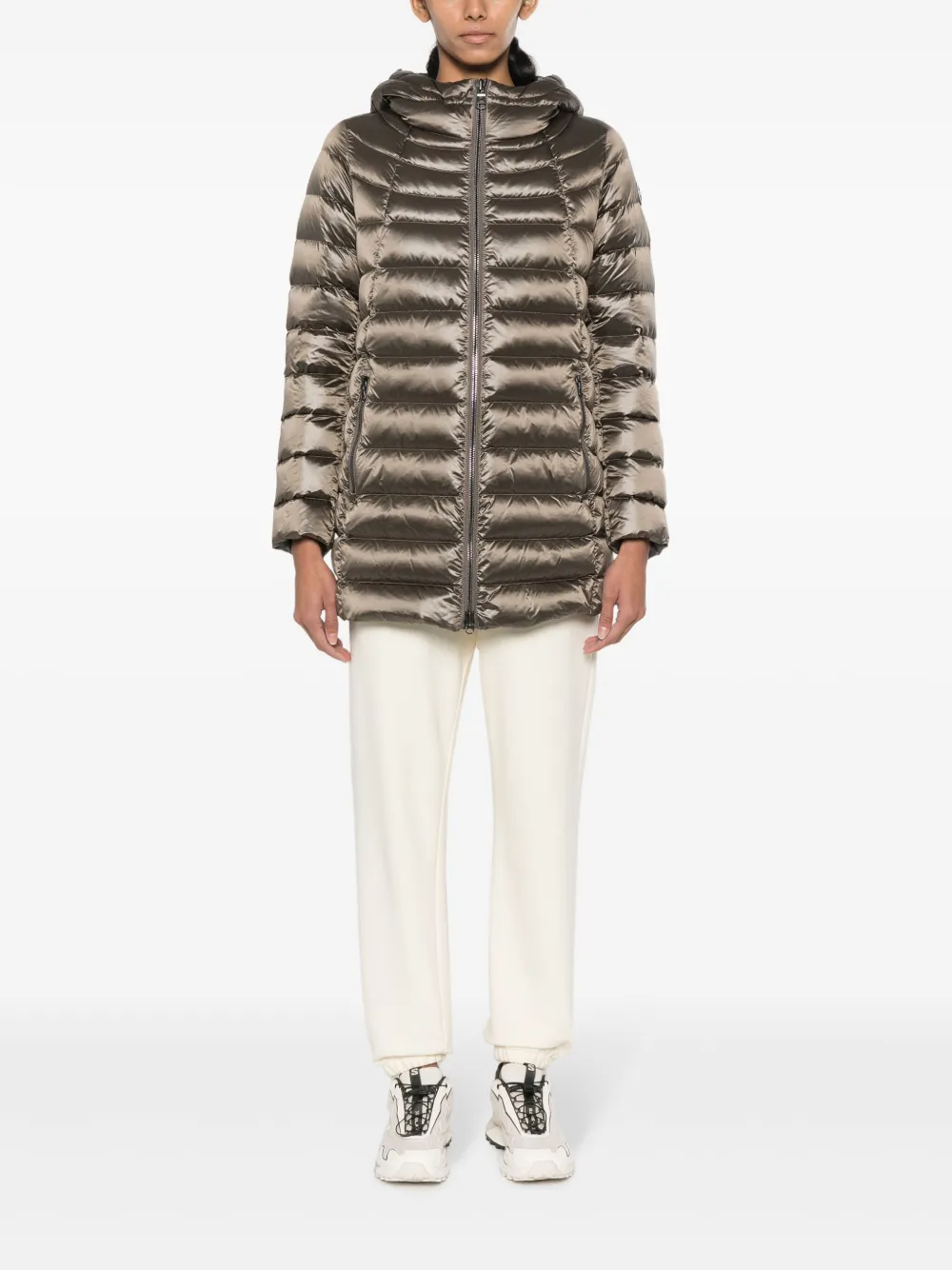 Colmar hooded feather-down puffer jacket - Bruin