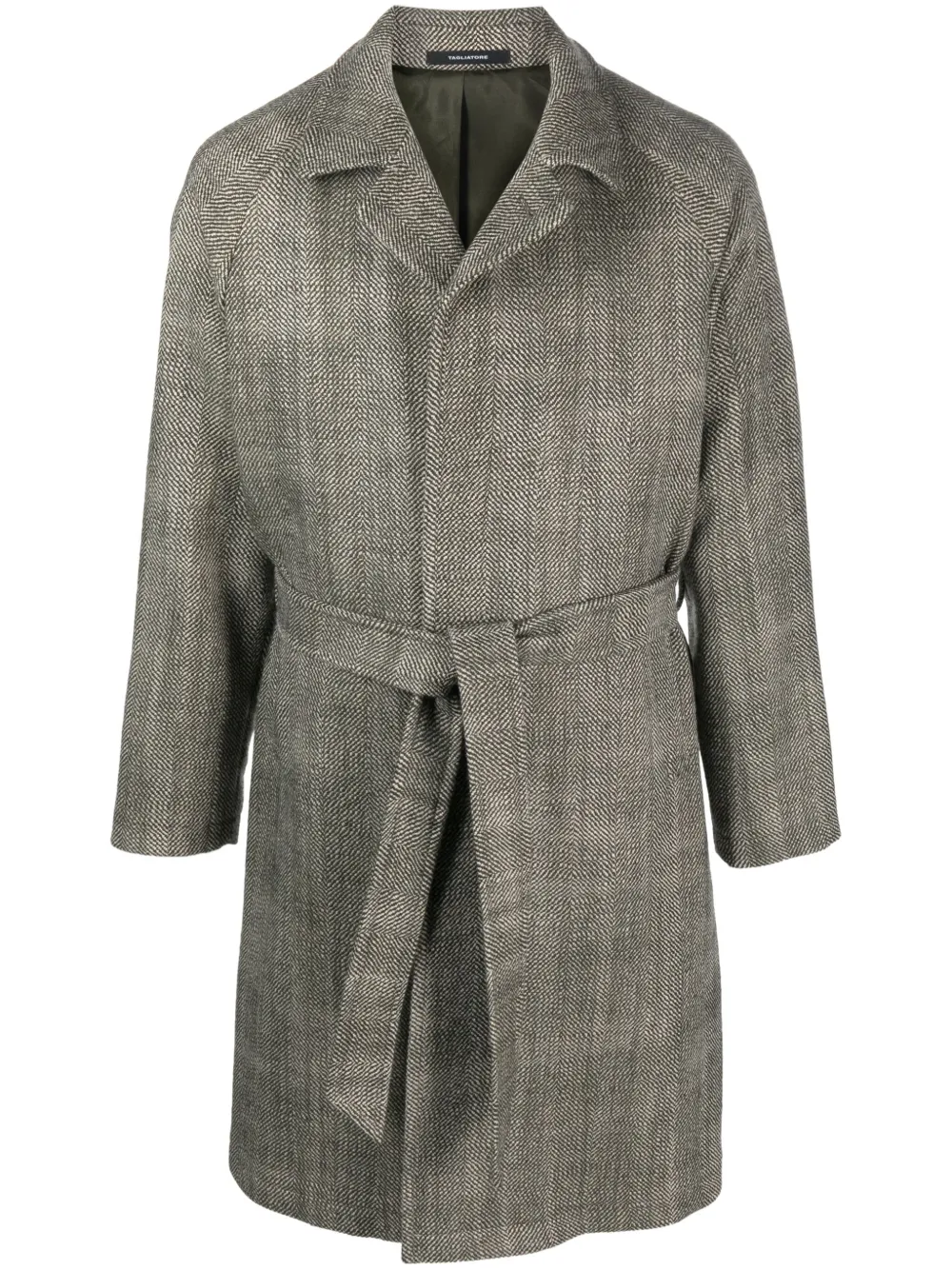 Tagliatore Jas met visgraat-patroon Groen
