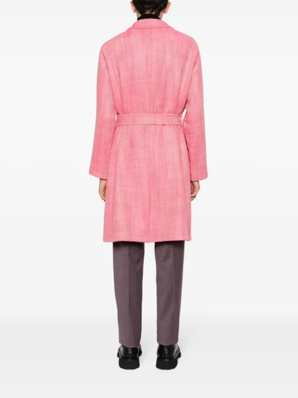 Pink clearance herringbone coat