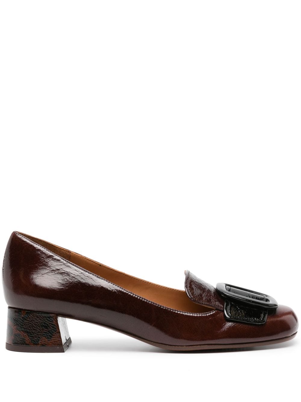 Chie Mihara Rizu 40mm buckle-detail leather pumps Brown