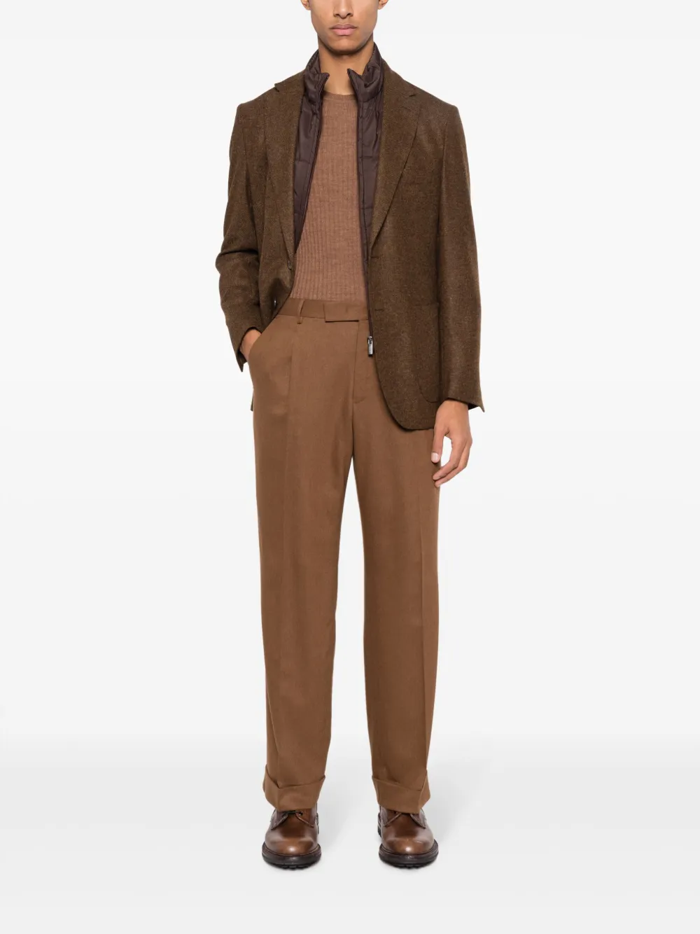 PT Torino Gestreepte pantalon - Bruin