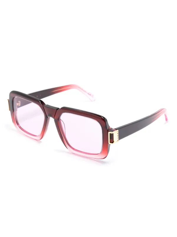 MARNI サマレクスクエアフレムクラス ZAMALEK XYJ Marni Eyewear Zamalek スクエア眼鏡フレーム | レッド