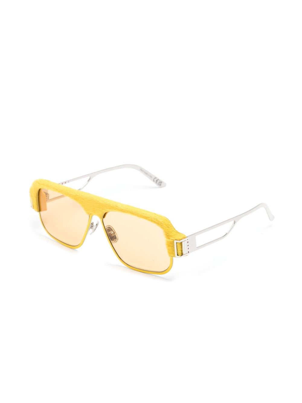 Marni Eyewear Burullus pilot-frame sunglasses - Zilver