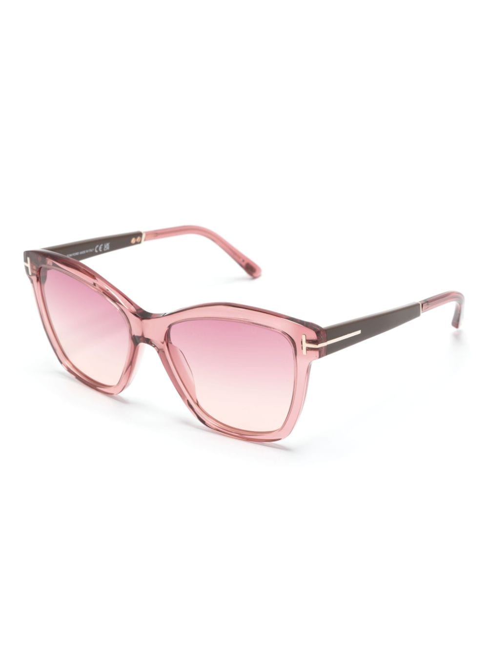 TOM FORD Eyewear Lucia square-frame sunglasses - Roze