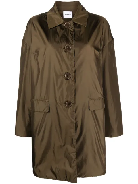 ASPESI button-up padded trench coat