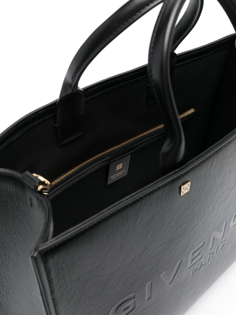 Shop Givenchy Medium G-tote Leather Bag In Schwarz