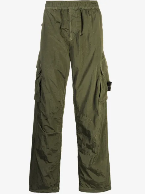 Stone Island pantalon cargo à motif Compass