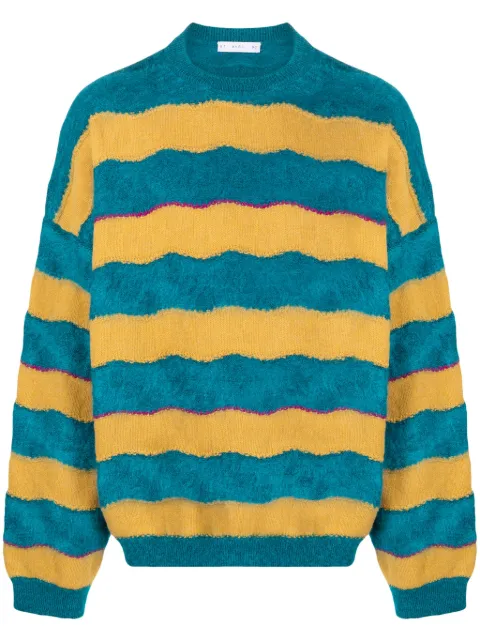 AVRIL 8790 sudadera con hombros caídos y motivio de rayas