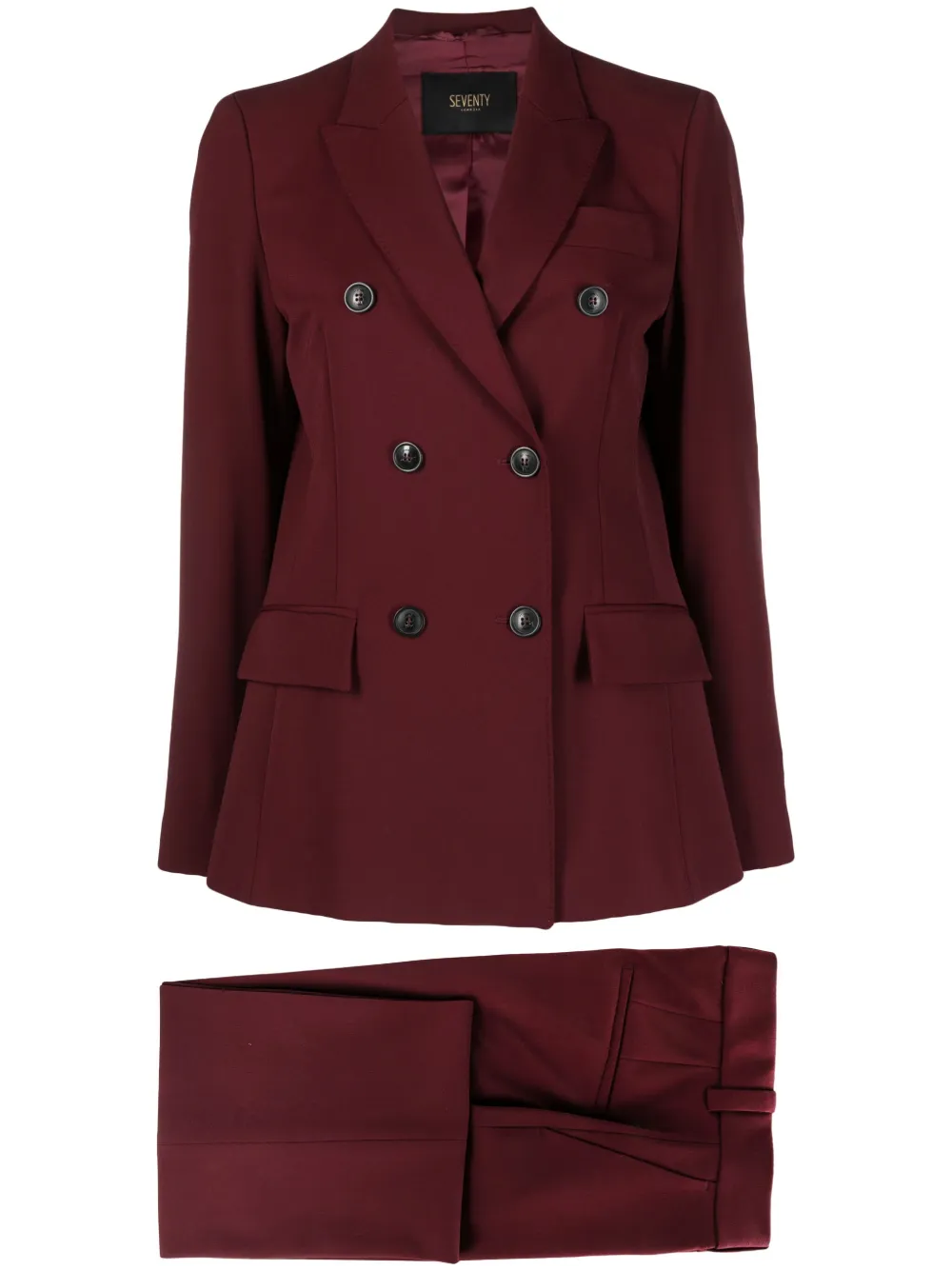Seventy Pak met dubbele rij knopen Rood