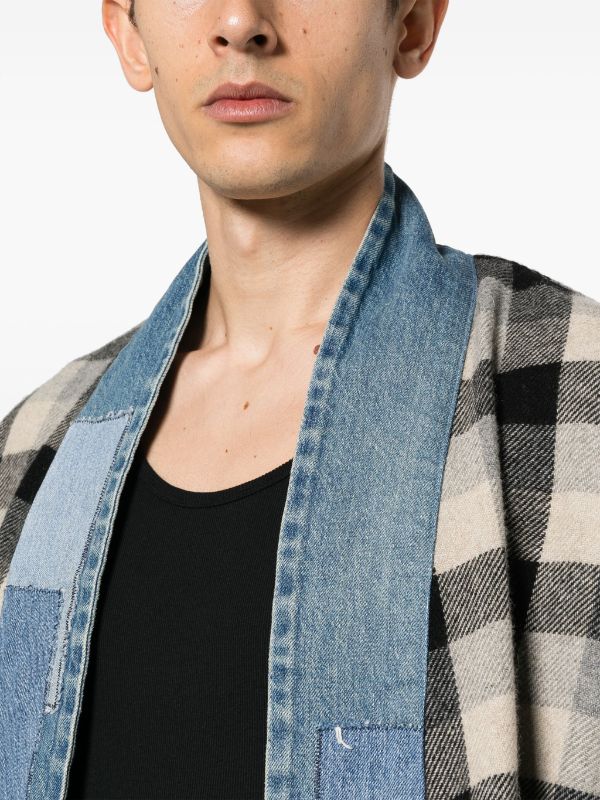 Greg Lauren open-front Wool Blazer - Farfetch