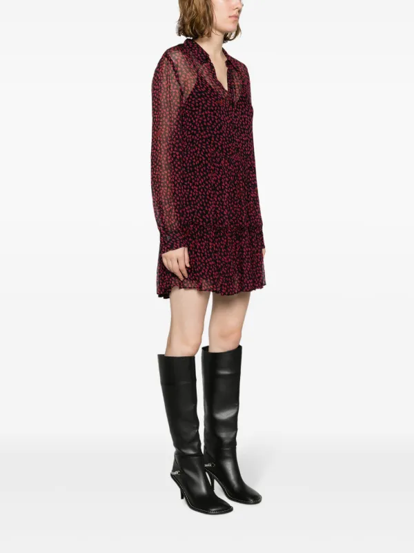 Zadig & VoltaireDeluxe スパンコール ミニドレス Vネック Zadig & VoltaireDeluxe スパンコール ミニドレス Vネック