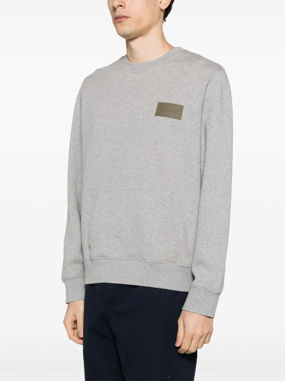 Zadig & Voltaire Aime Logo-patch Swearshirt In Grey