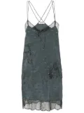 Zadig&Voltaire Calissa wings-jacquard minidress - Grey
