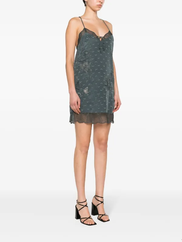 Zadig&Voltaire Calissa wings-jacquard Minidress | Grey