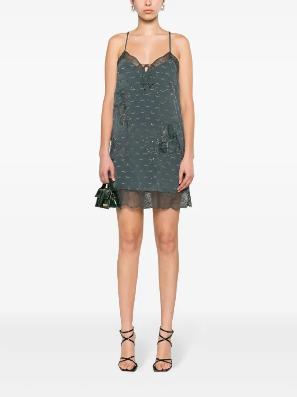 Zadig&Voltaire Calissa wings-jacquard Minidress | Grey