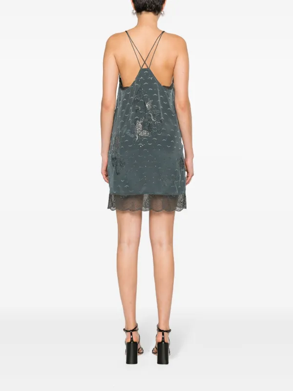Zadig&Voltaire Calissa wings-jacquard Minidress | Grey