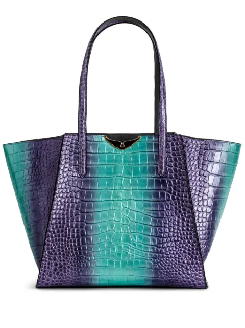 Zadig&Voltaire Le Borderline embossed leather tote bag