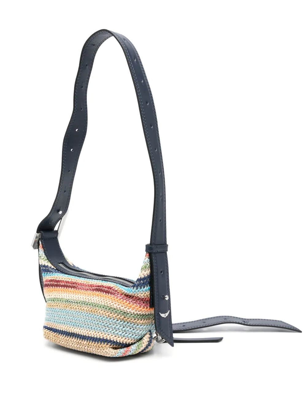 Zadig&Voltaire Le Cecilia geweven mini-tas Blauw