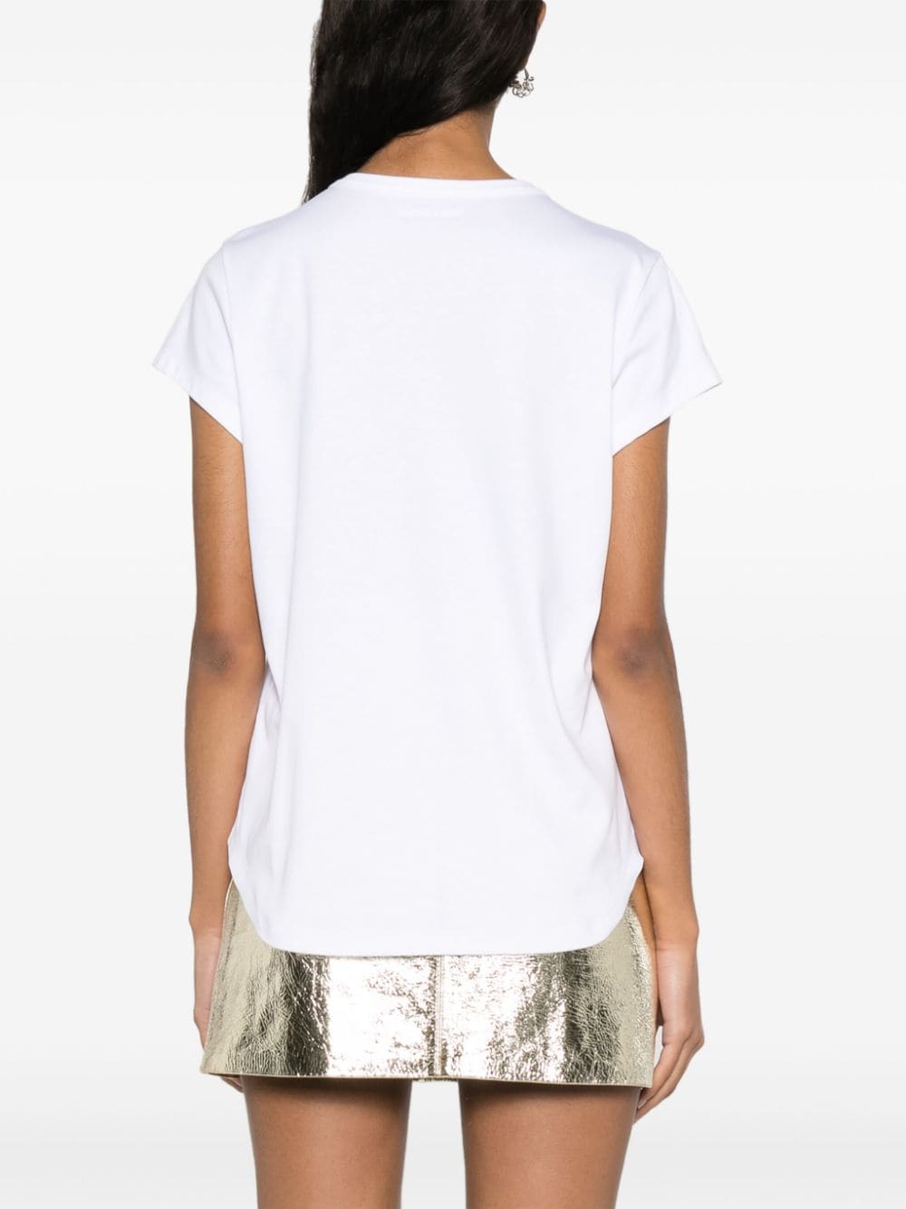 Shop Zadig & Voltaire Walk Blason Embroidered T-shirt In Weiss