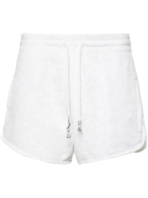 Zadig&Voltaire logo-charm cotton mini shorts