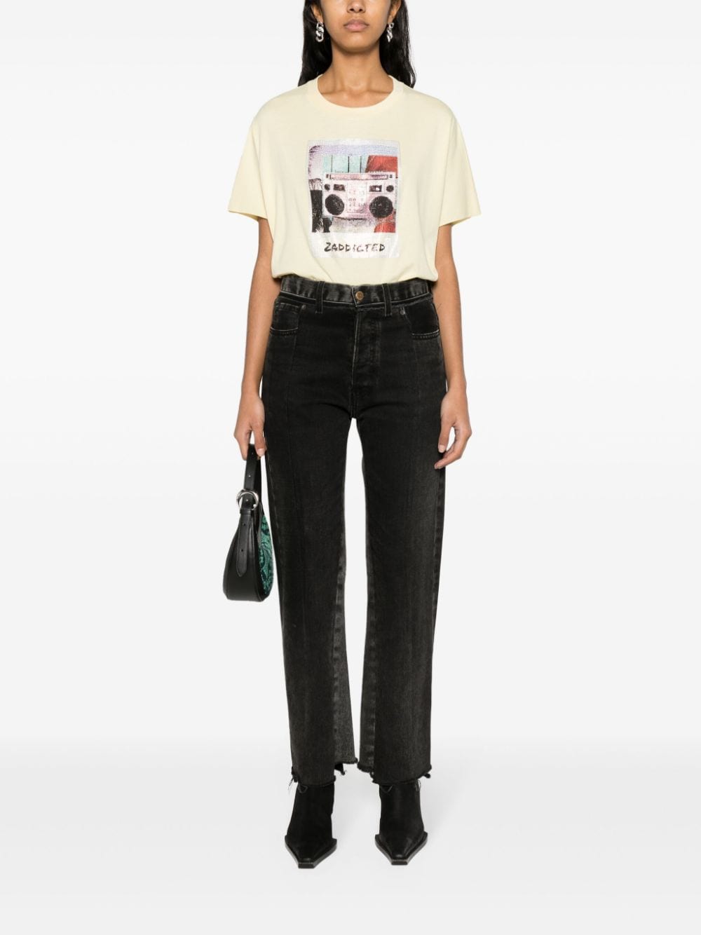 Shop Zadig & Voltaire Tommer Cotton T-shirt In Yellow