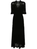 Zadig&Voltaire Memphis pointelle-knit maxi dress - Black