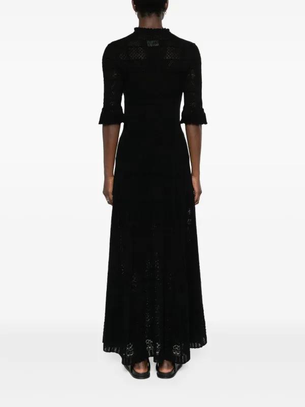 Zadig&Voltaire Memphis pointelle-knit Maxi Dress | Black